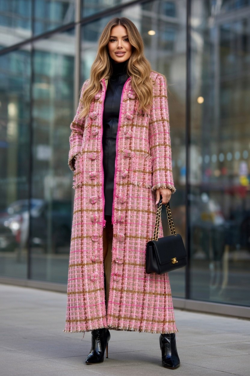 Abaya in jacquard realizzata a mano in Italia